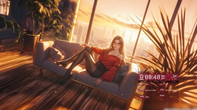 轻轻摇曳，仿佛自然界的灵动