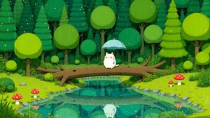 童话森林下雨了