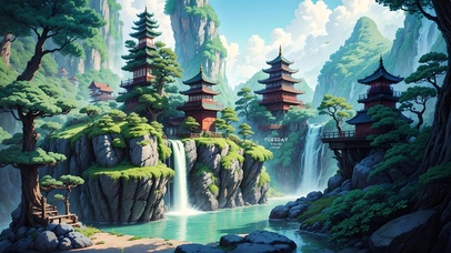 4K古风唯美仙境