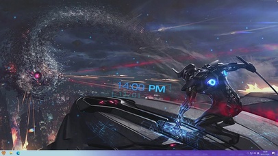 赛博武士（含时钟，频谱，粒子）