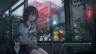 窗外的雨