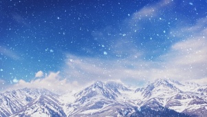 4k雪山雪景