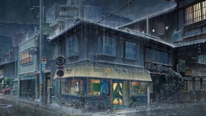 雨天日系街道