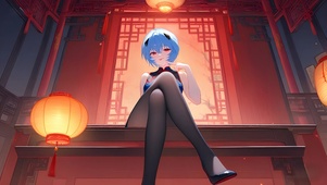 绫波丽-黑丝旗袍