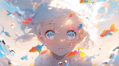 4K 夏日潜水少女