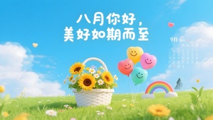 八月你好