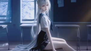 甜美制服女孩