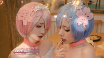 唯美短发女仆美女