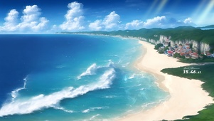 蔚蓝清新大海