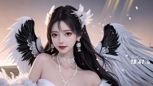 天使翅膀美少女