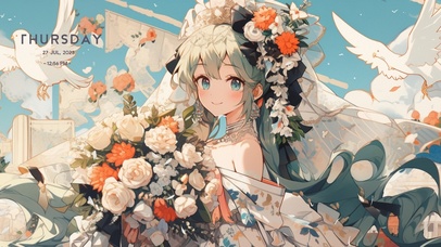 4k初音花嫁