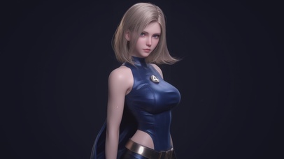 眨眼动态-神奇四侠隐形女侠