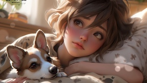4K短发清纯可爱美女