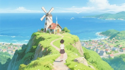 海边风车小屋