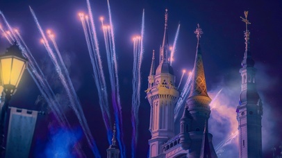 4K唯美治愈迪士尼烟花