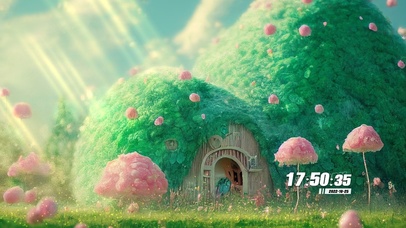 唯美治愈护眼蘑菇小屋