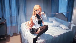 长发黑丝