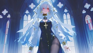 莫宁-修女制服美女