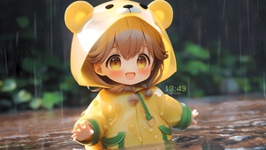 卡通可爱少女	