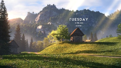 唯美阳光乡村小屋