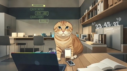 圆头耄耋像素风哈基米盯着你哟