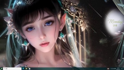 4K可爱森林妖精少女