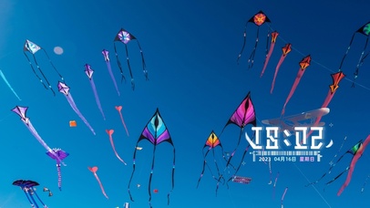 4k天空中的风筝