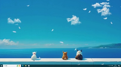 简约海景壁纸-桌面主题