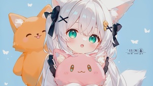 可爱狐少女