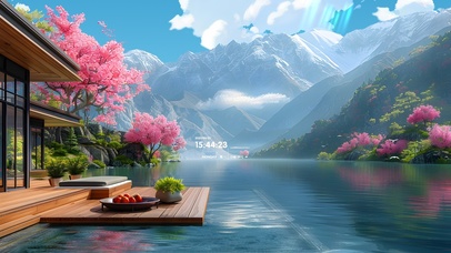 桃花山水依旧