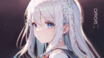 4K唯美清纯插画少女