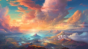唯美彩云大地