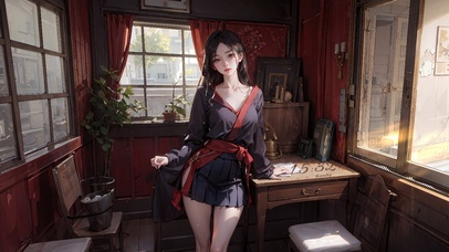 4k清纯古风女孩