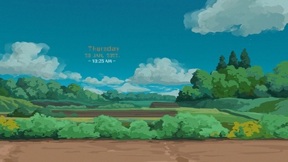 我独自走在乡间的小路上