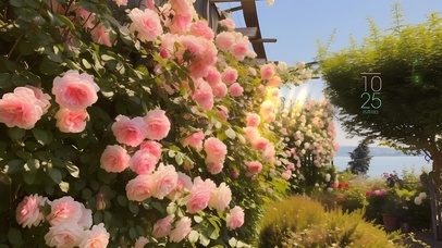 唯美清新粉色玫瑰