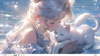 少女与猫