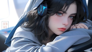 清冷气质美女