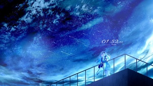 星空下的少女