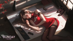 鬓畔余香悄然与春风相遇