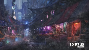 雨天街道