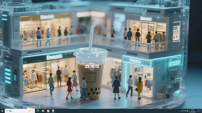 微观小小世界之奶茶商场