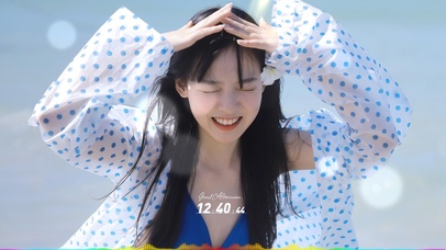 海边4K泳装美女