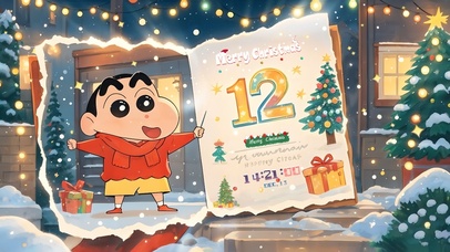 12月圣诞夜蜡笔小新