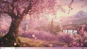 樱花树木桌面主题