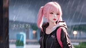 雨中少女
