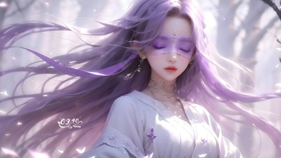 紫发柔情少女