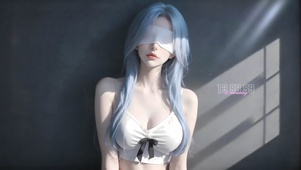 可爱蒙眼女孩