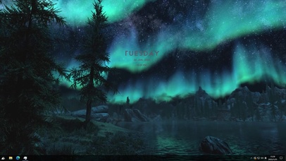 4k北极星空主题