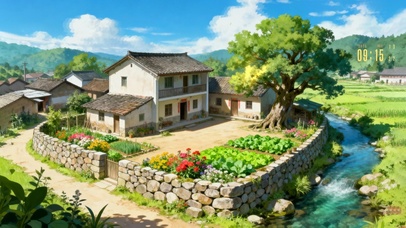 护眼乡村小溪流