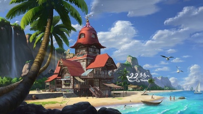 4K治愈海边的餐厅